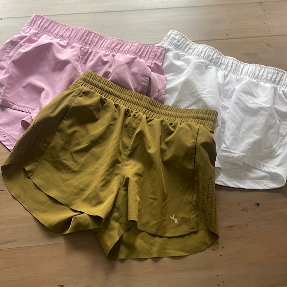 Women’s running shorts, impeccable condition. Selling all three for list price
